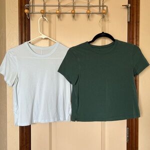 Two pairs!! Cropped tees